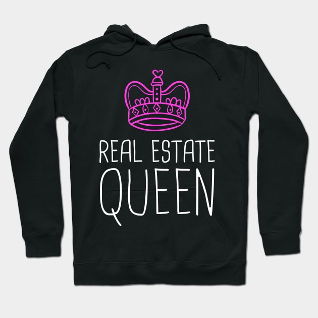 Real Estate Queen | Cute Realtor Design Hoodie by MeatMan